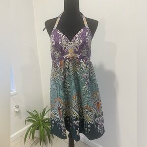 Express Casual Summer Vacation Halter Dress